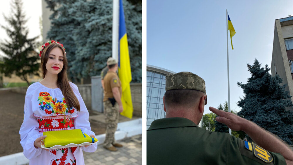 В БОЛГРАДІ ПІДНЯЛИ ДЕРЖАВНИЙ ПРАПОР УКРАЇНИ