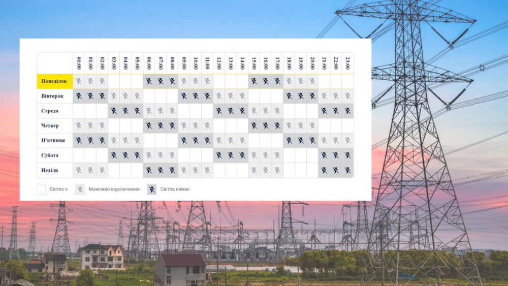 В ОДЕСЬКІЙ ОБЛАСТІ ВПРОВАДИЛИ ВІДКЛЮЧЕННЯ СВІТЛА ПО ОНОВЛЕНОМУ ГРАФІКУ (ФОТО)