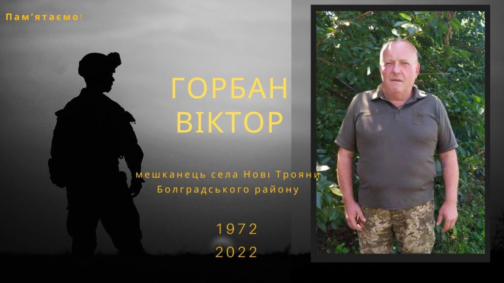 Памʼяті тих, кого вбила Росія: Горбан Віктор