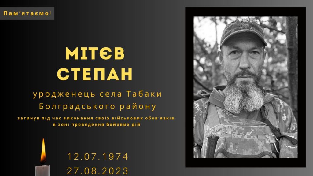 Памʼяті тих, кого вбила Росія: Мітєв Степан