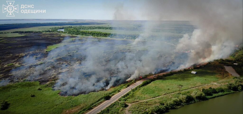 Одещина палає: на території області зафіксовано декілька масштабних пожеж