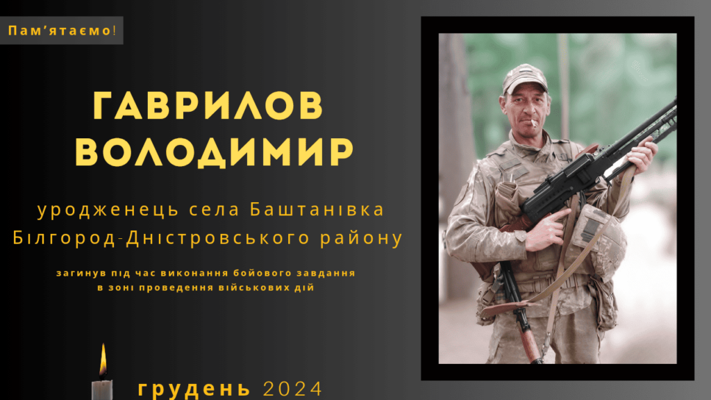 Памʼяті тих, кого вбила Росія: Гаврилов Володимир