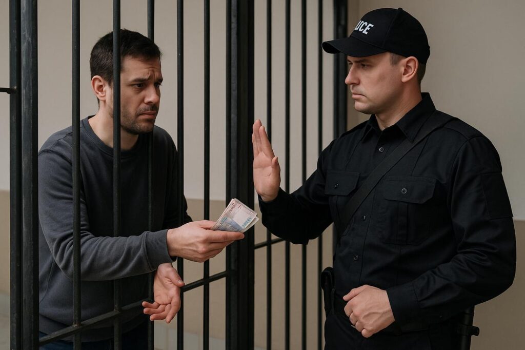 Утриманець Ізмаїльського СІЗО через спробу підкупити працівника установи збільшив собі строк