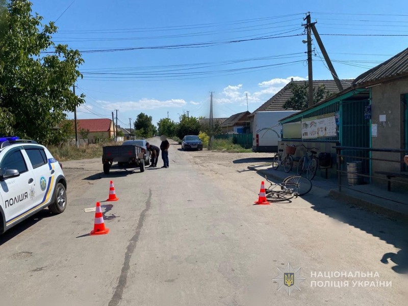 В Ізмаїльському районі водій легковика скоїв наїзд на велосипедиста 