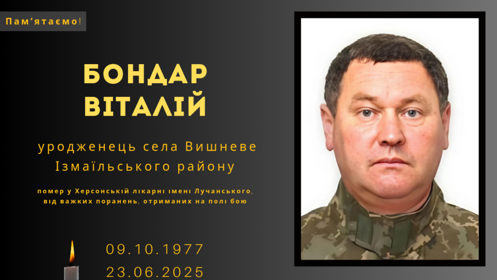 Памʼяті тих, кого вбила Росія: Бондар Віталій