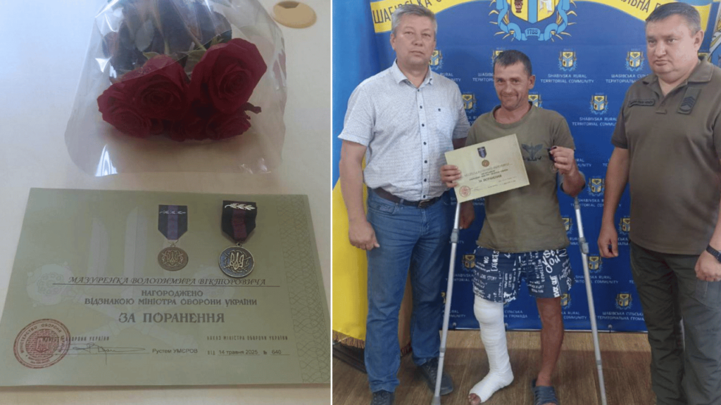 Захисника з Шабівської громади нагороджено відзнакою Міністерства оборони