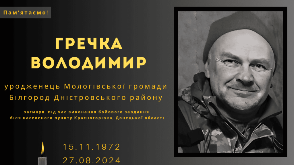 Памʼяті тих, кого вбила Росія: Гречка Володимир