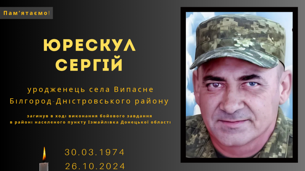 Памʼяті тих, кого вбила Росія: Юрескул Сергій