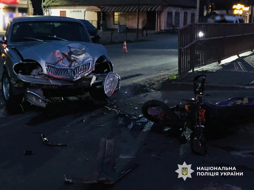 У Білгороді-Дністровському сталася ДТП: зіштовхнулися легковик і двоколісник&nbsp;