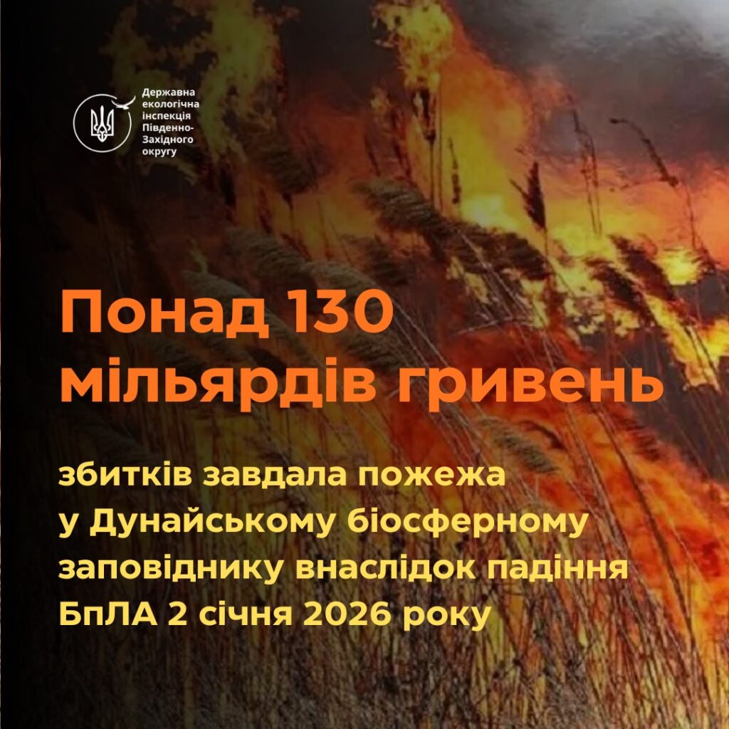 Десятки мільярдів збитків: через російську атаку у Дунайському біосферному заповіднику вигоріло майже 10 тисяч гектарів земель