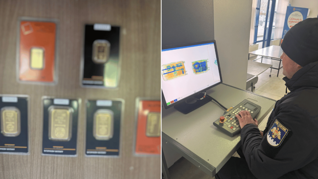 Пасажир рейсового автобуса намагався провезти через КПП “Паланка” шість злитків золота