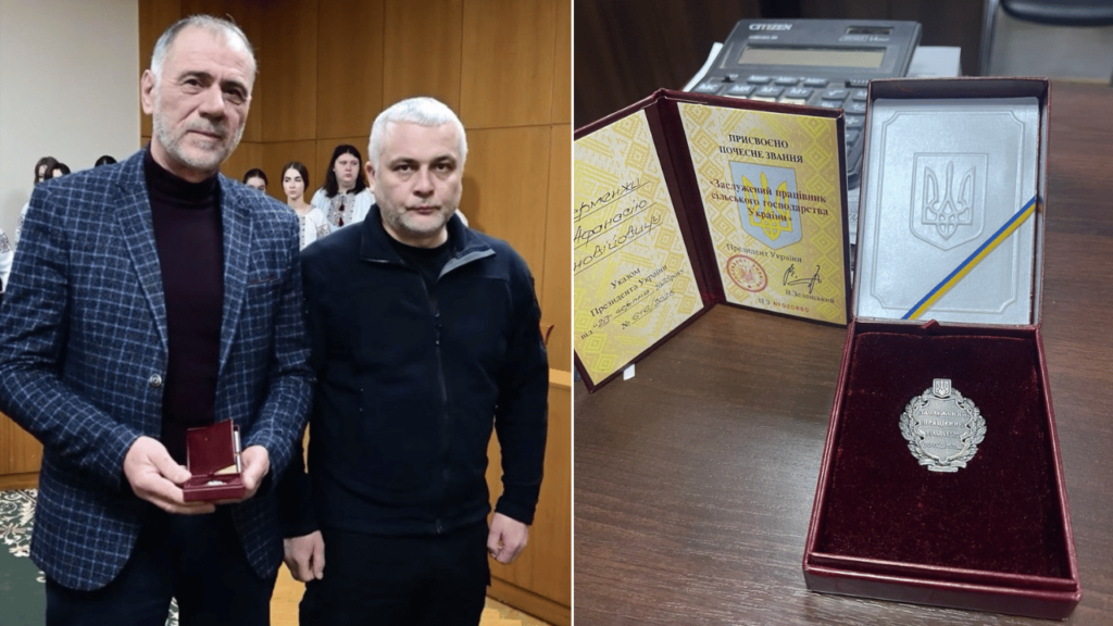 Аграрій з Арцизької громади нагороджений високим званням