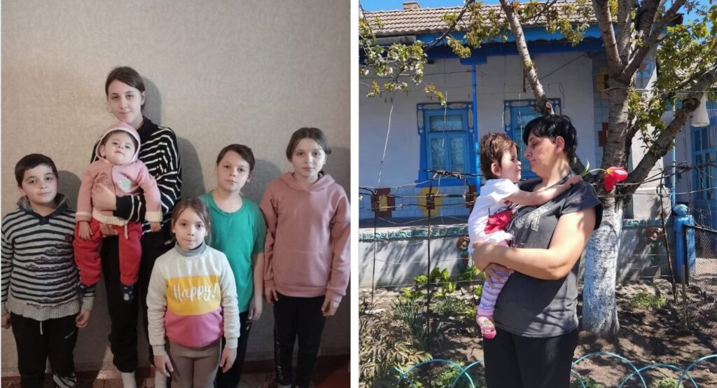 Родина Грибінюків з села Главані Болградського району виховує шістьох дітей, серед яких —  дитина з інвалідністю