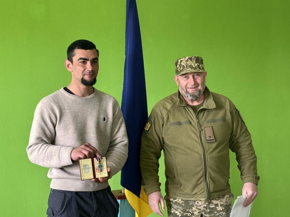 Захисник з Саратської громади відзначений Хрестом доблесті