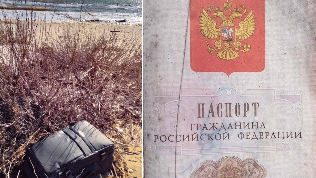 На узбережжі нацпарку «Тузлівські лимани» знайшли рюкзак із російським паспортом