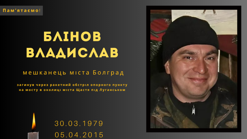 Памʼяті тих, кого вбила Росія: Блінов Владислав