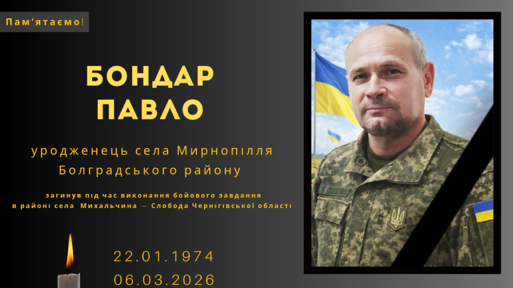 Памʼяті тих, кого вбила Росія: Бондар Павло