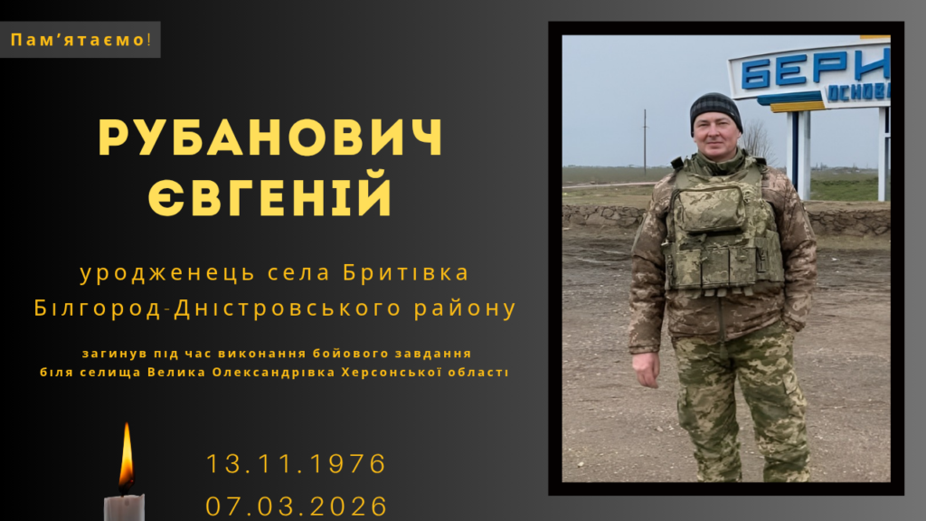 Памʼяті тих, кого вбила Росія: Рубанович Євгеній