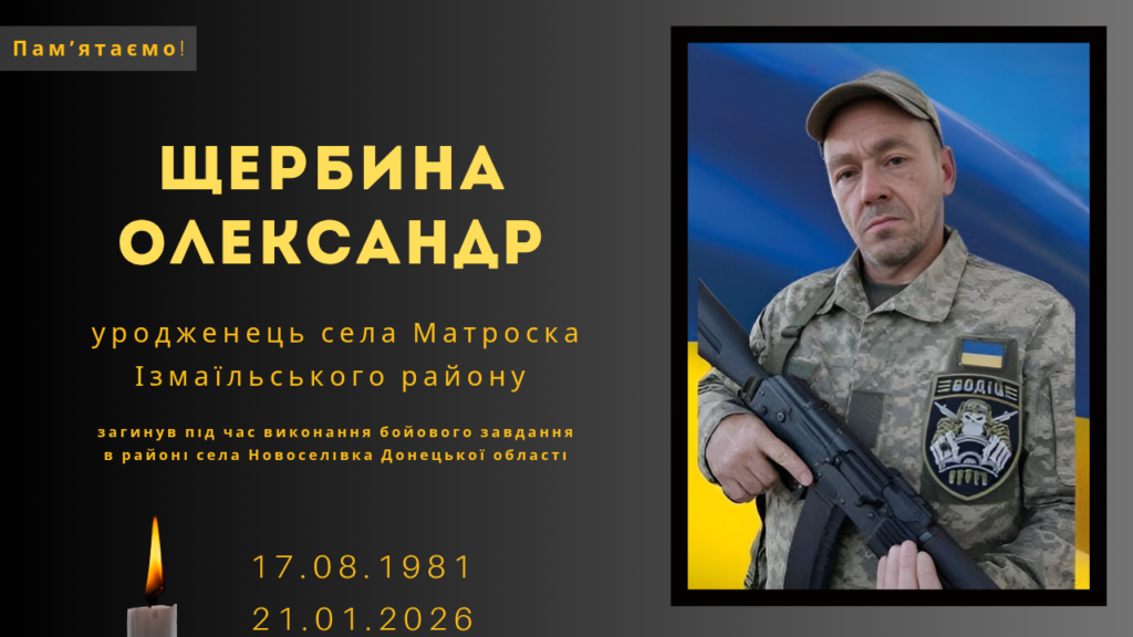 Памʼяті тих, кого вбила Росія: Щербина Олександр