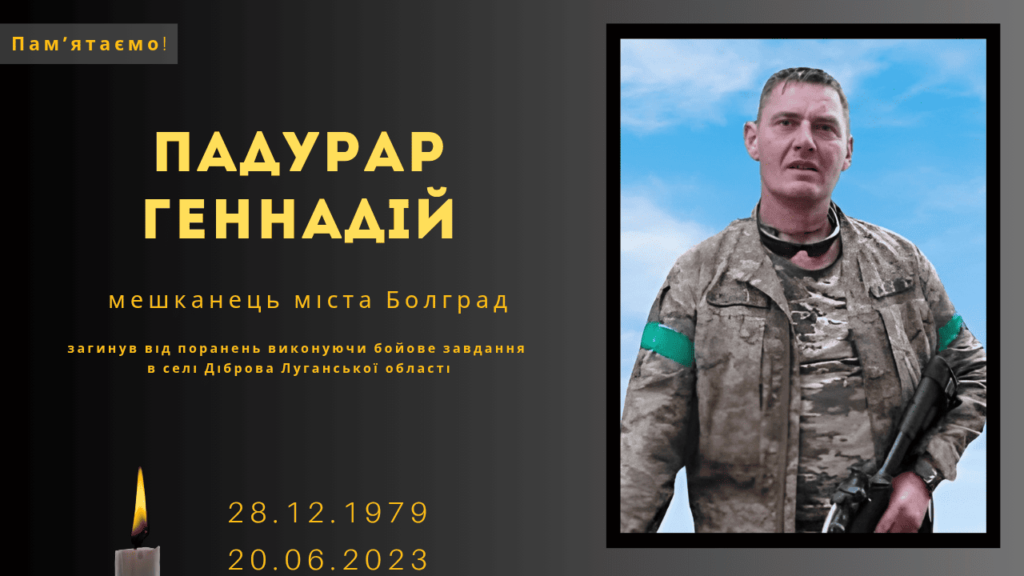 Памʼяті тих, кого вбила Росія: Падурар Геннадій