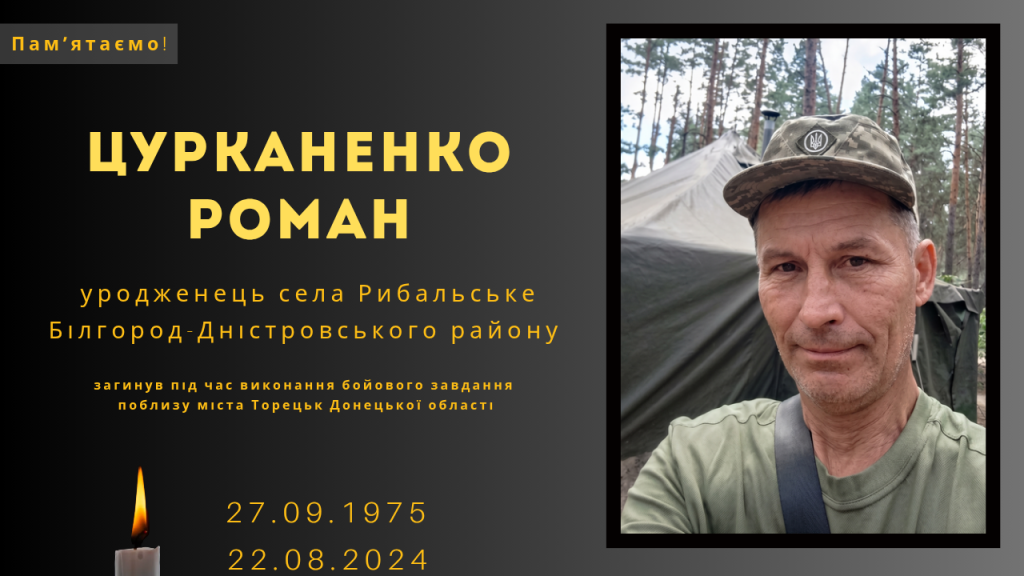 Памʼяті тих, кого вбила Росія: Цурканенко Роман