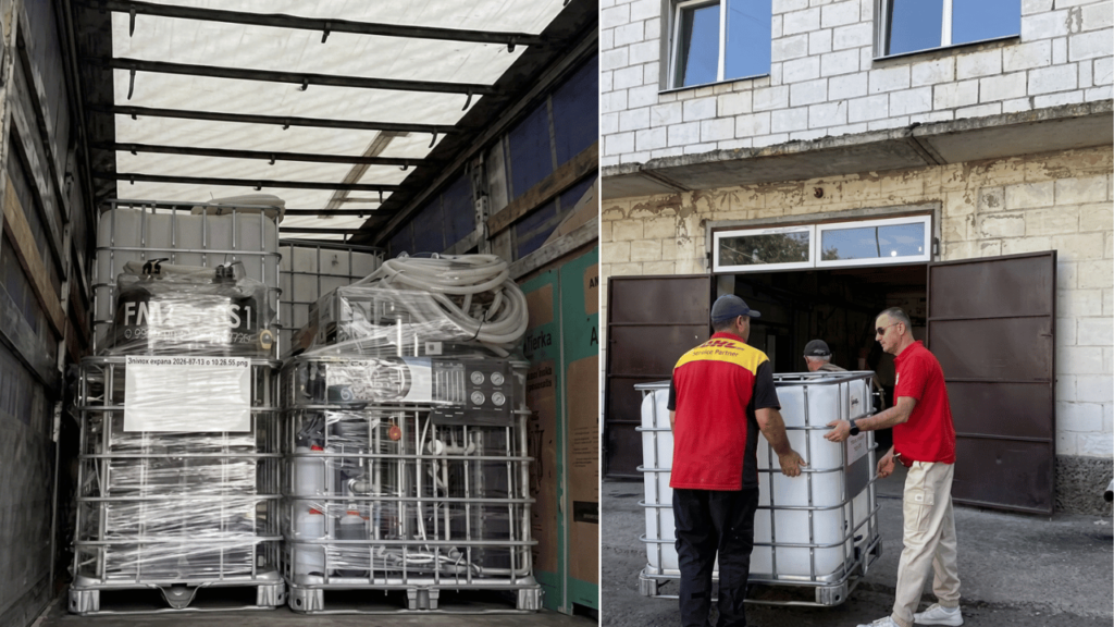 Арцизька громада отримала від благодійників обладнання для облашування бюветів