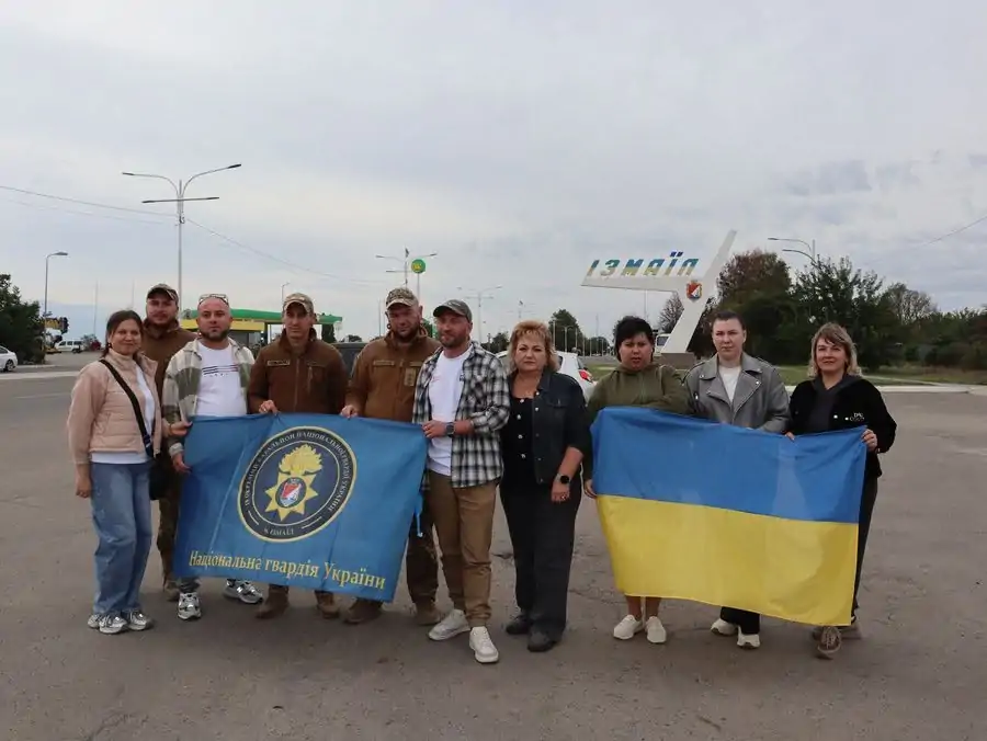 В Ізмаїлі зустріли нацгвардійца Сергія Крюкова, який повернувся з російського полону