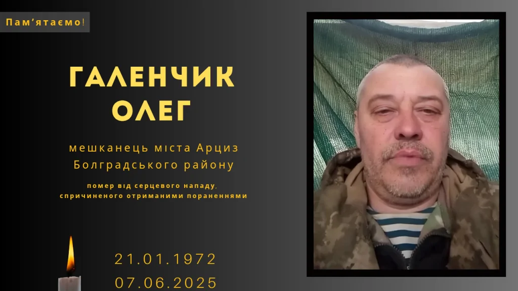 Памʼяті тих, кого вбила Росія: Галенчик Олег