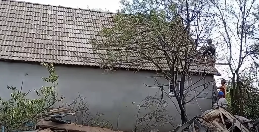В Арцизькій громаді відновлюють дім, в який влучив ворожий шахед (Відео)